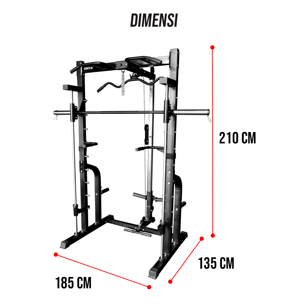 GENETIX FIT Smith Squat Rack