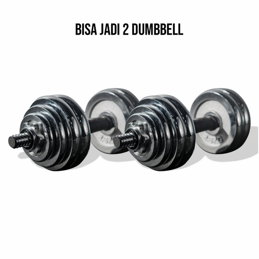 GENETIX FIT Chrome Dumbbell Set 20KG