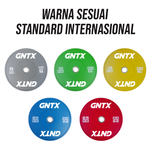 GENETIX FIT Colour Training Bumper Plate 5KG (Pair)