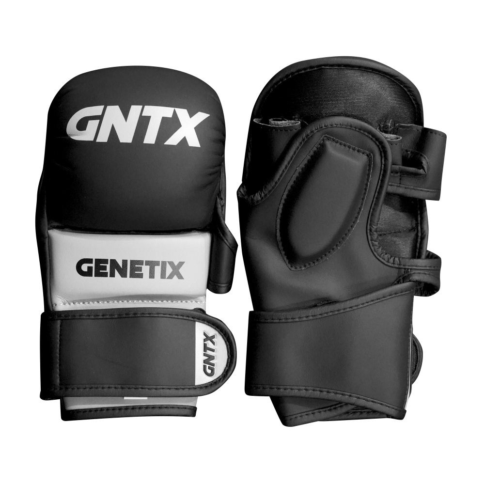 GENETIX COMBAT GNTX SPARRING MMA GLOVES MG5 BlackGrey