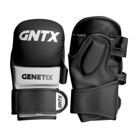 GENETIX COMBAT GNTX SPARRING MMA GLOVES MG5 BlackGrey