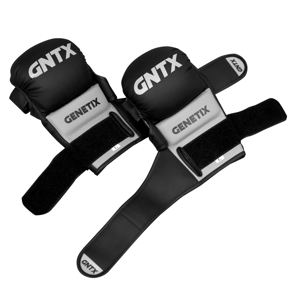 GENETIX COMBAT GNTX SPARRING MMA GLOVES MG5 BlackGrey