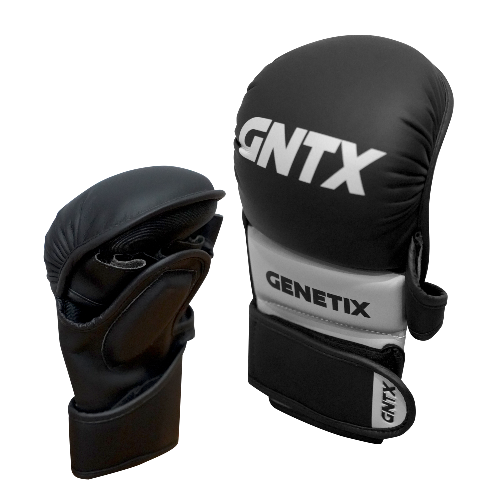 GENETIX COMBAT GNTX SPARRING MMA GLOVES MG5 BlackGrey