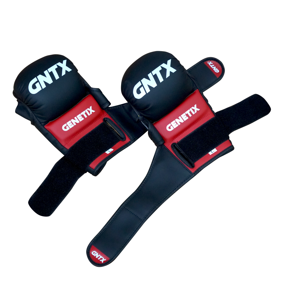 GENETIX COMBAT GNTX SPARRING MMA GLOVES MG5 BlackRed