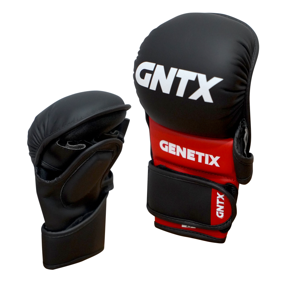 GENETIX COMBAT GNTX SPARRING MMA GLOVES MG5 BlackRed