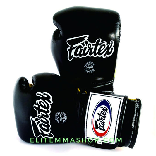 FAIRTEX Mexican Style Training Boxing Gloves BlackYellow BGV9